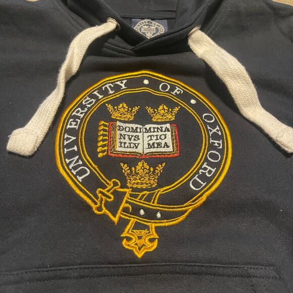 University of Oxford College Hoodie Uniform Sweatshirt Kids 5/6 Yrs Embroidered - Picture 2 of 3